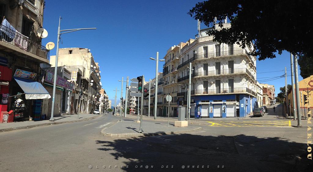ORAN Bd Joffre , sur la droite la rue Daru. Carrefour Bd de Mascara et rue de Tlemcen.jpg